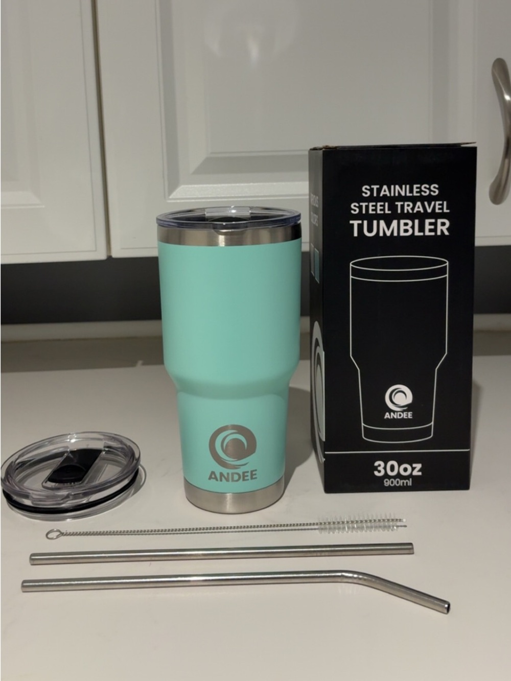 Stainless Steel Travel Tumbler - Mint Green (900mL)